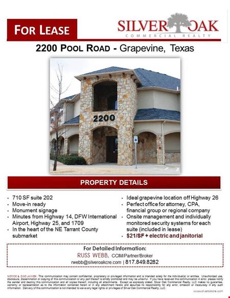 Preview of Office space for Rent at 2200 -2220 Pool Road