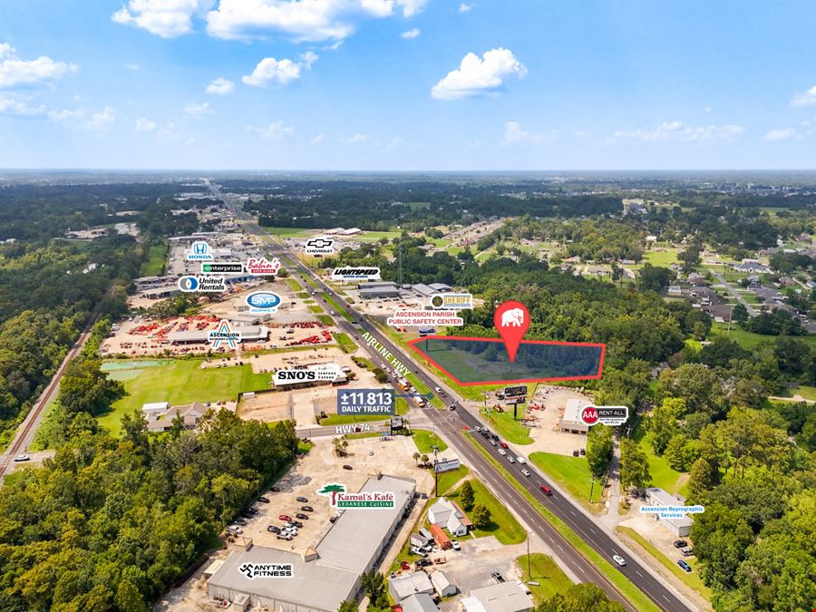 Highly-Visible Lay Down Yard Lease Opportunity along Airline Hwy