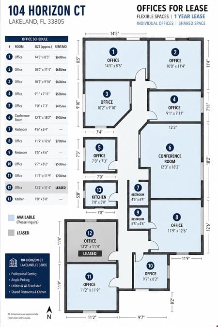 Private Office Suites for Lease | Utilities & Wi-Fi Included