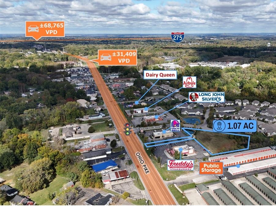 $1 Auction – 1.07 Acre Parcel | 24K VPD | Cincinnati MSA