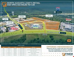 North Augusta | Exit 5 Retail | 34K VPD | 0.6 Miles to I-20