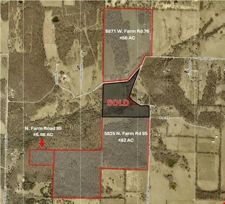 Preview of VacantLand space for Sale at 5825 N Farm Road 85 & 8871 W. Farm Road 76