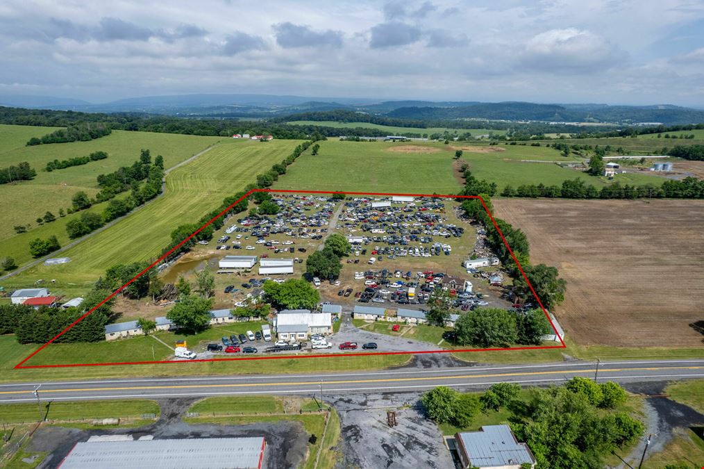 PERMITTED SALVAGE YARD | 10+ ACRES | 400+ VEHICLES INCLUDED | I-81 CORRIDOR