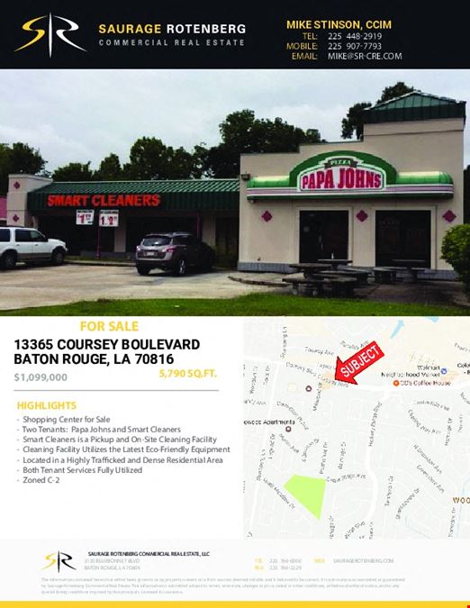 Shopping Center for Sale on Coursey Blvd.