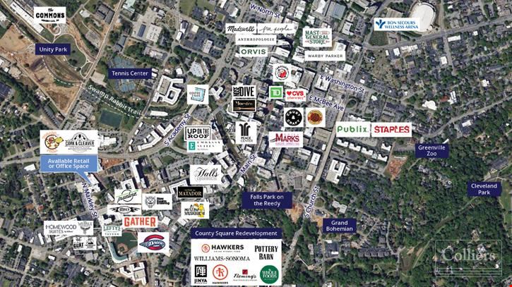 ±5,691-SF Mixed-use Suite for Lease in the Heart of Downtown Greenville | Markley Station