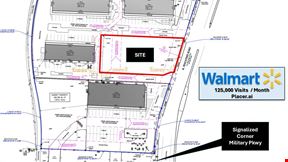 Peachtree Crossings Ground Lease Pad Site in Front of Walmart