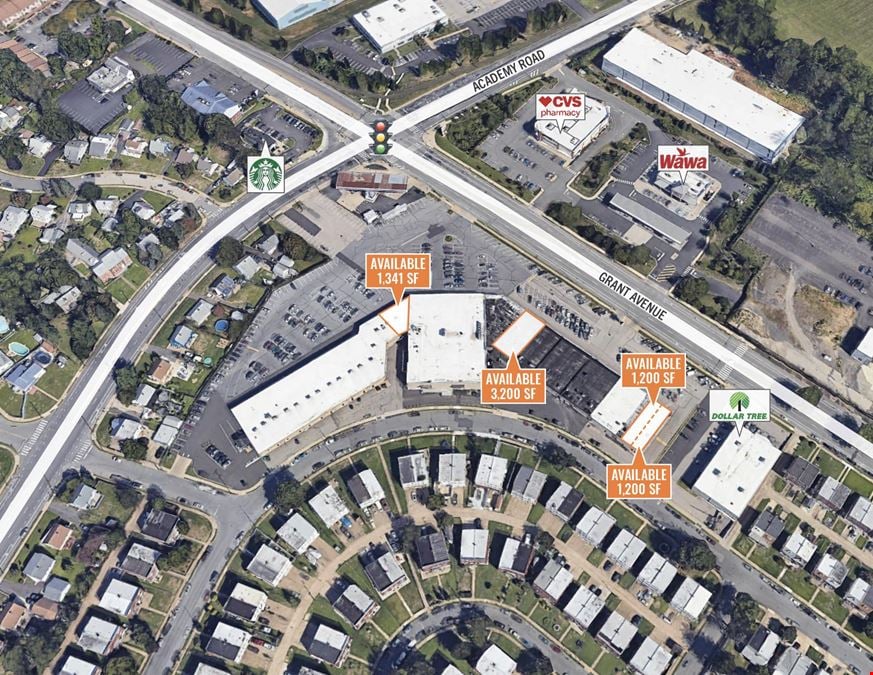 1,200 - 3,200 SF | 3300 Grant Avenue | Endcap & Inline Retail Space For Lease