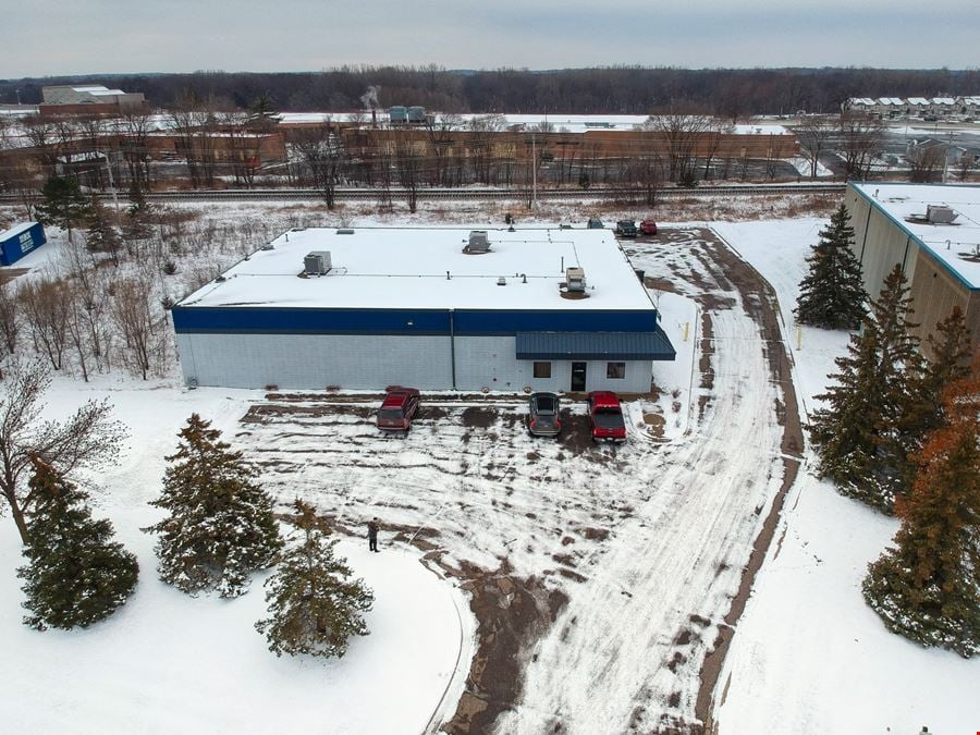 Anoka Industrial Building situated on 1.7 Acres with room for expansion or storage