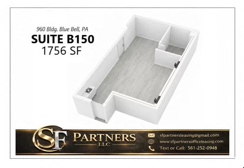 1756 SF Suite B150 Professional and Medical Office Space