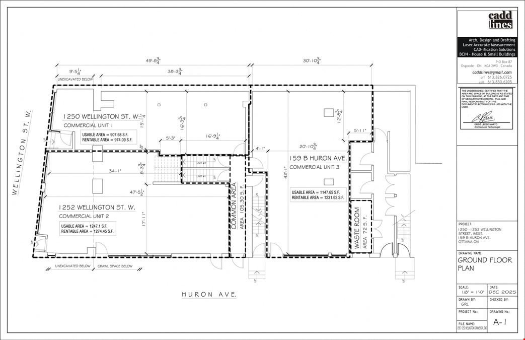 1250-1252 Wellington Street West & 159B Huron Avenue