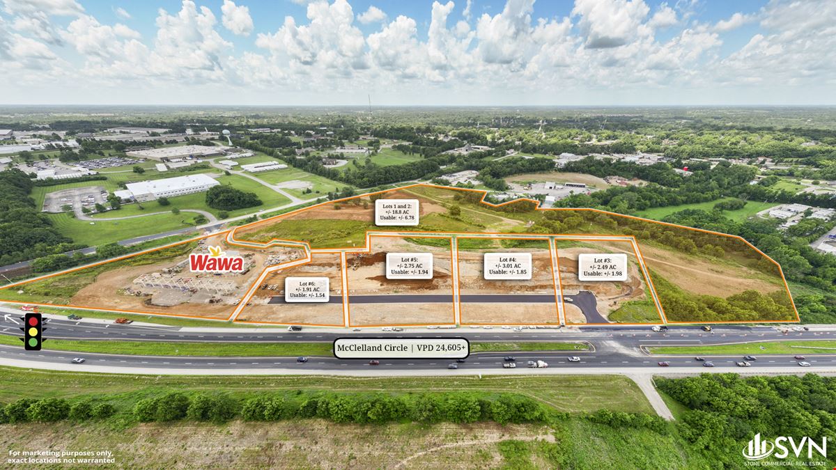 Prime Retail Frontage Lots for LEASE in Georgetown, KY
