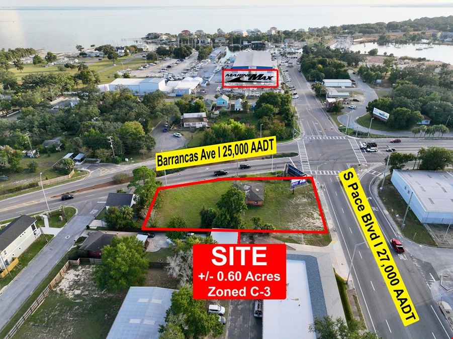 0.60-Acre C-3 Zoned Corner Lot – Pensacola, FL