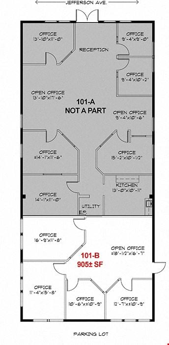Preview of Office space for Rent at 27420 Jefferson Ave