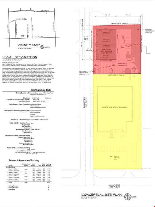 780 W. Maple Road & 0.64 AC Barrett Street