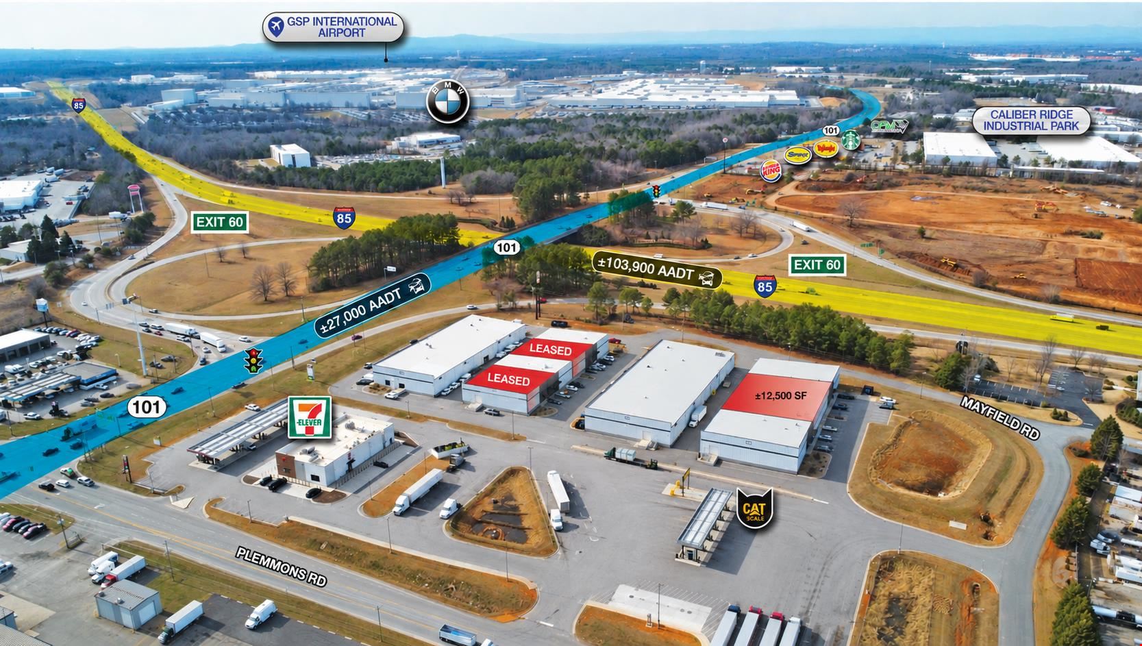 12,500 SF with Office Available - Duncan, SC
