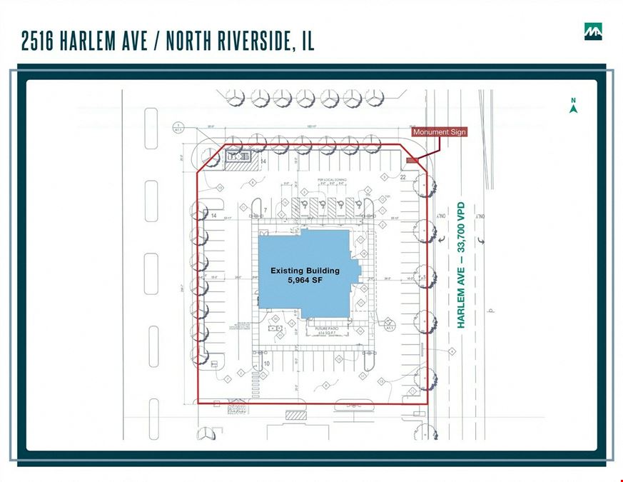 North Riverside Retail Space | 2516 & 2518 Harlem Ave
