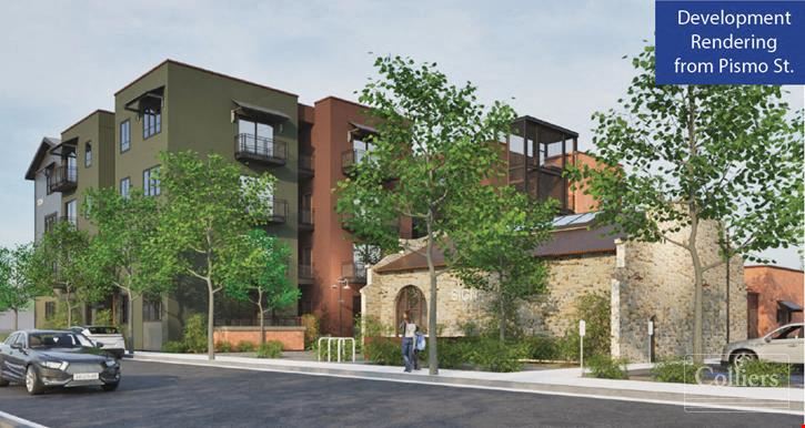Last Major Downtown SLO Infill Site | Approved 49 Residential Units | Commercial Bldg.