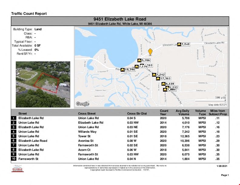 9451 Elizabeth Lake Rd. - 1.33 Acres for Sale