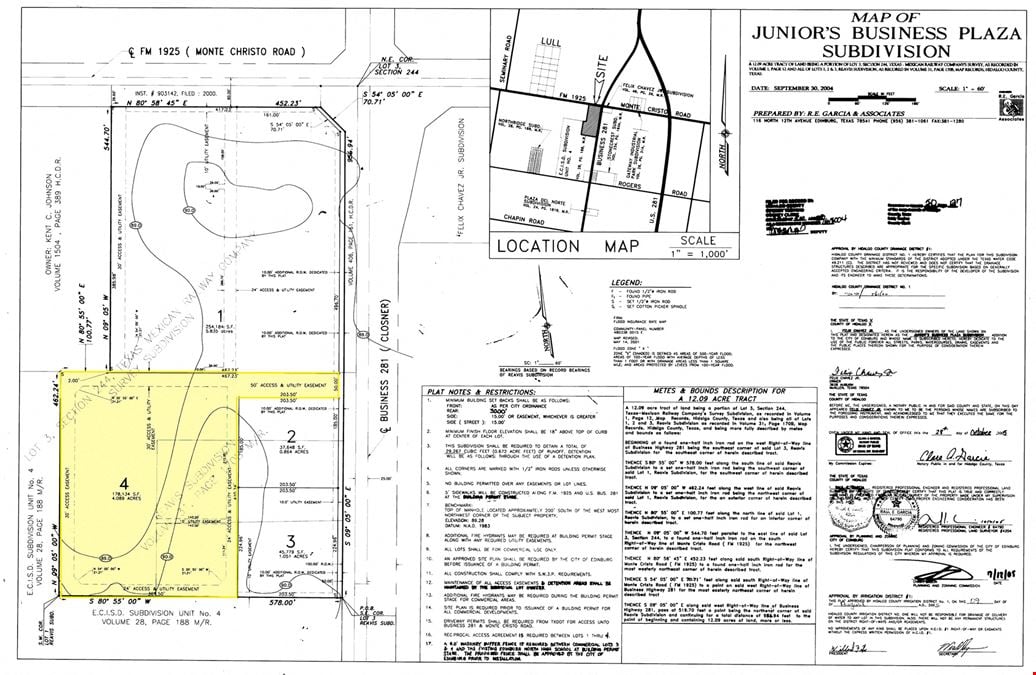 ±4 AC on N. Closner Blvd.