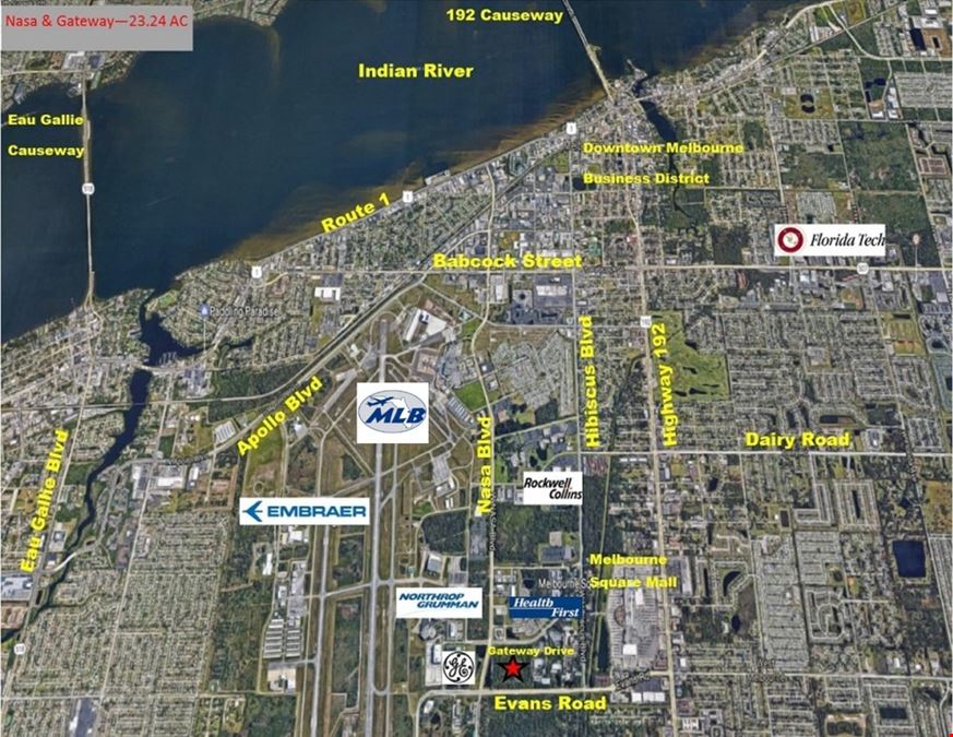 23±AC Development Site | Adjacent to Orlando-Melbourne Int'l Airport | Retail/Office/Hotel/Motel/Possible Multi-Family