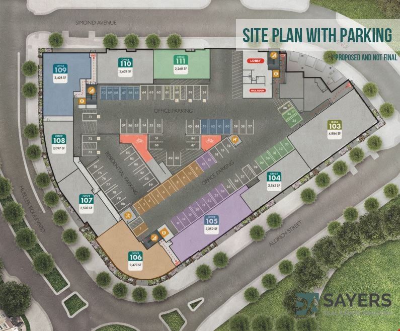 Parkside at Mueller - For Sale Ground-Floor Commercial Condo Units