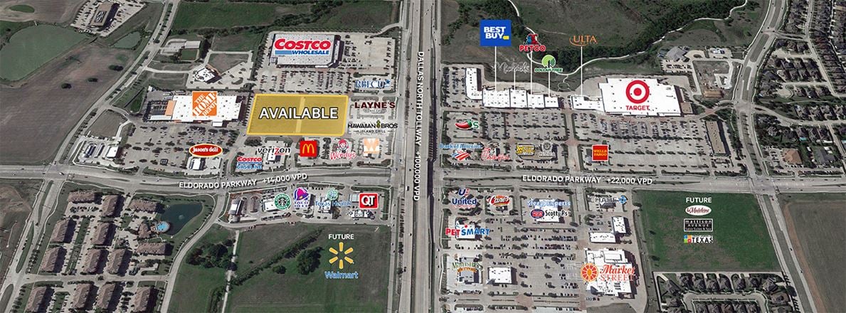 Preview of Retail space for Rent at SEC of Eldorado Pkwy & DNT