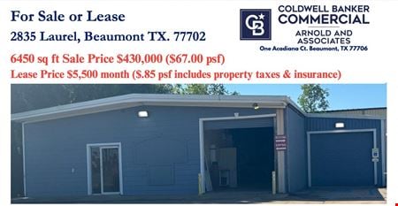 Preview of Industrial space for Rent at 2835 Laurel St