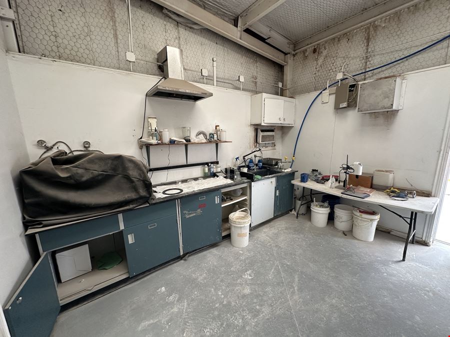 Office/Shop Facility with Dock & Cranes