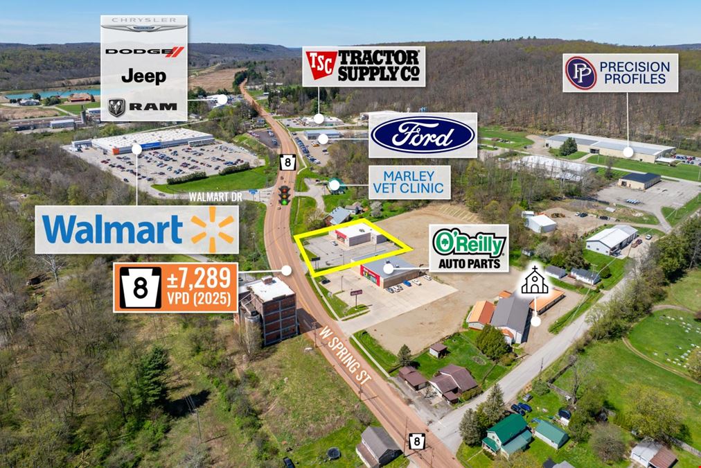 REIT Sale | Former Advance Auto Parts | Across Walmart | 7K VPD | Erie MSA
