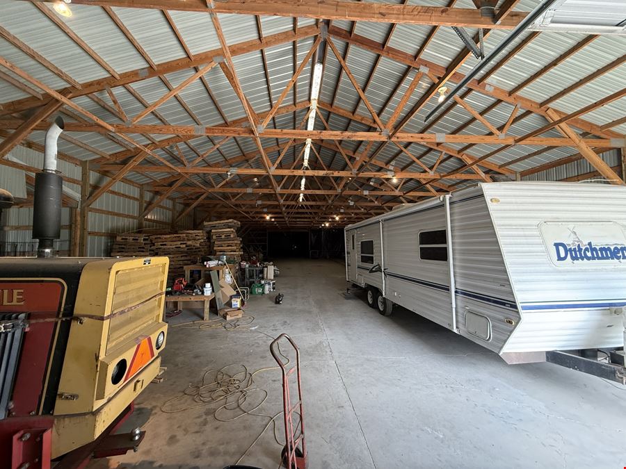 23,000+ SF Shop & Warehouse with Living Quarters | 10 Acres Near Fargo