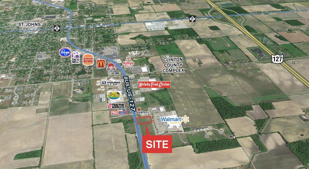 PRICE REDUCED! 3.22 Acres Comm Land/Bus 127-Front of Walmart