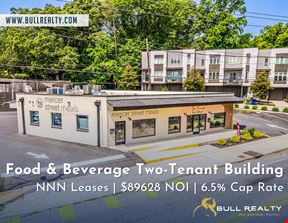 Food & Beverage Two-Tenant Building | NNN Leases | 6.5% Cap Rate