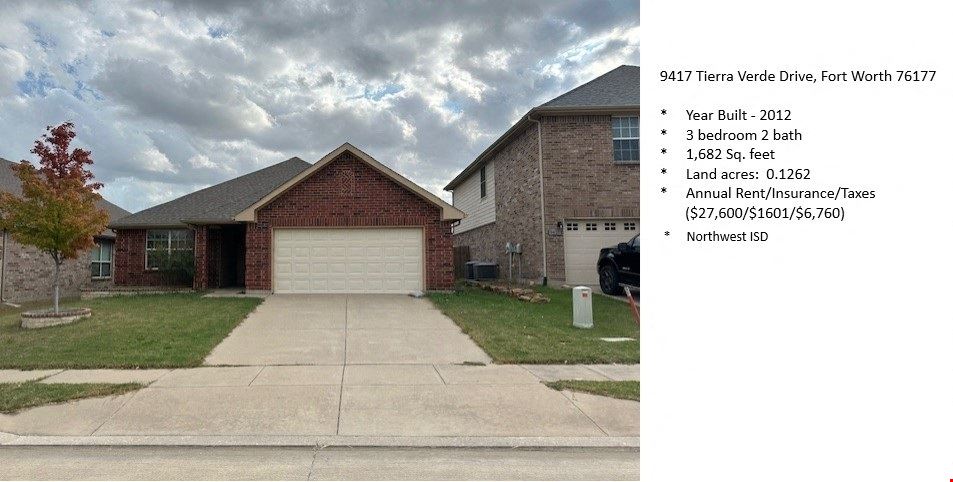 NORTH FT. WORTH RESIDENTIAL INVESTMENT PORTFOLIO