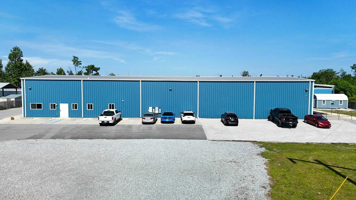 9,600 SF Industrial Warehouse with Loading Dock & Office - Near Hwy 98 in Springfield (Panama City), Florida