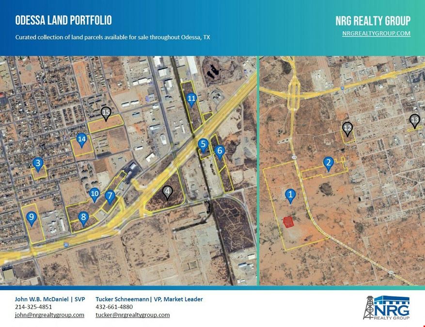 Odessa Land Portfolio: 1.34-312.26 Acre Parcels
