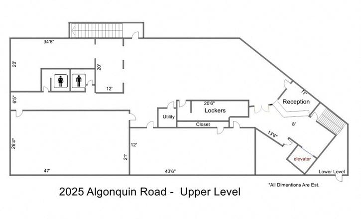 Preview of Retail space for Rent at 2025 E Algonquin Rd (2nd Floor)