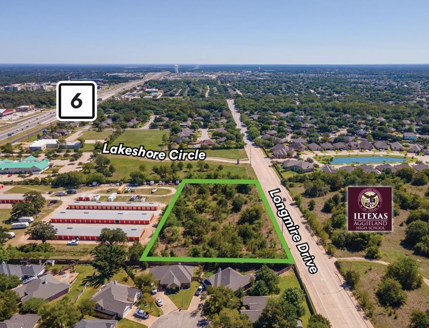2 AC Commercial Land along Longmire Drive