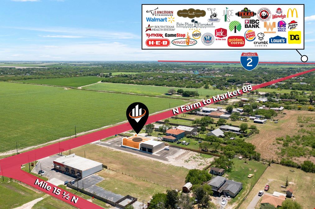 1,250 SF Retail Spaces | Elsa TX