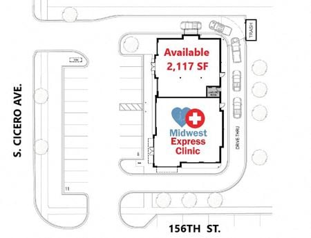 Preview of Retail space for Rent at 15541 S Cicero Ave