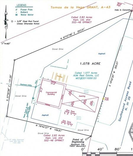 Preview of VacantLand space for Rent at 1520 Interstate 35 North Frontage Road