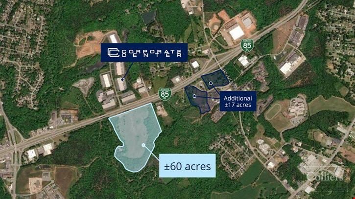 ±60 Acres Available Near Corporate Center & Business I-85