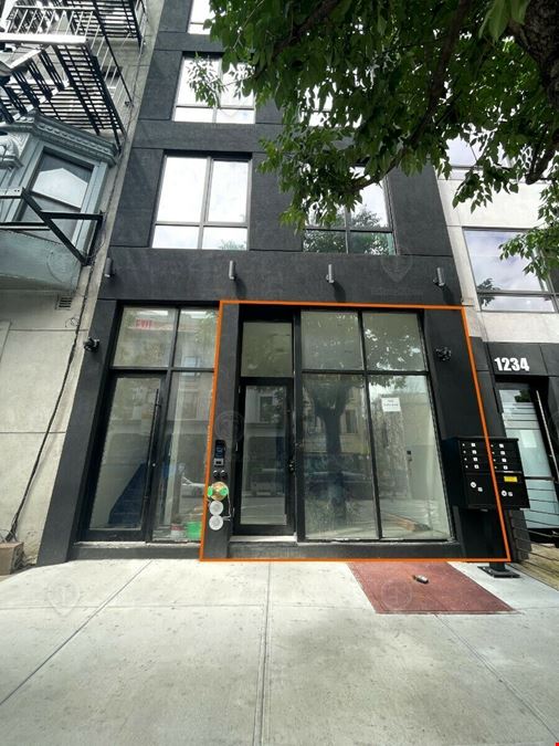 800 SF | 1236 Bedford Ave | Brand New Storefront With Basement For Lease