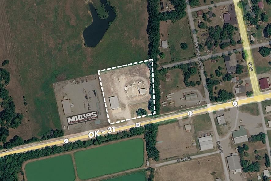 Field Office w/ 3-Acre Yard and Heavy Powered Shop