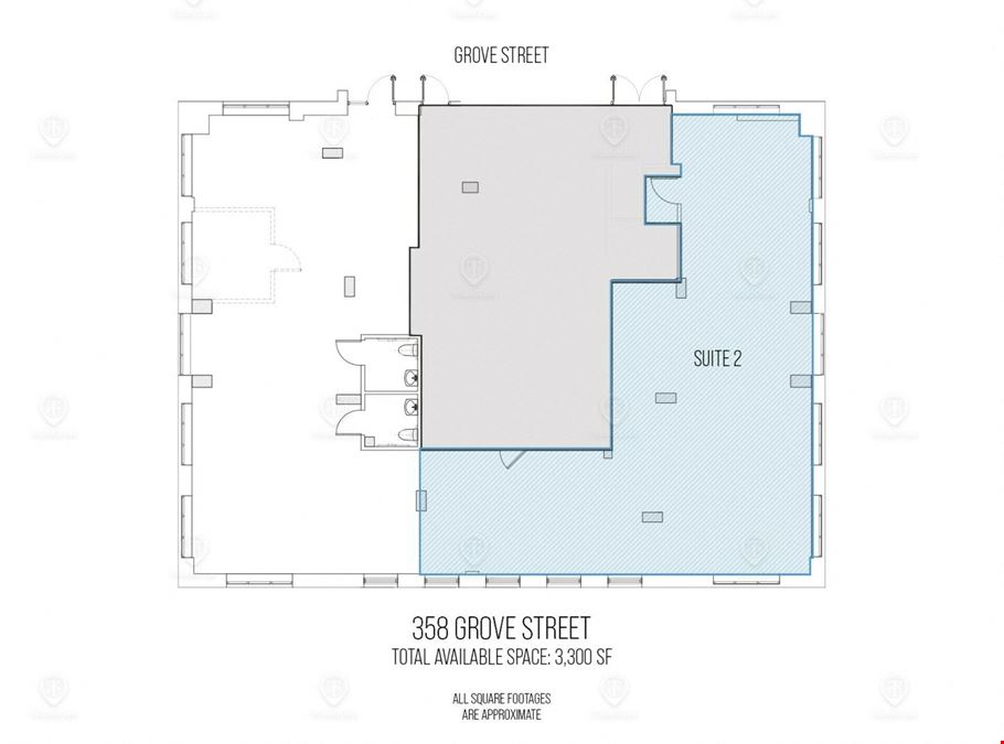 3,300 SF | 358 Grove Street | Built Out Community Facility/Office For Lease