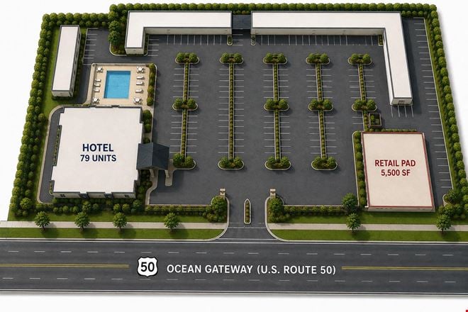 Preview of VacantLand space for Rent at 12536 Ocean Gtwy