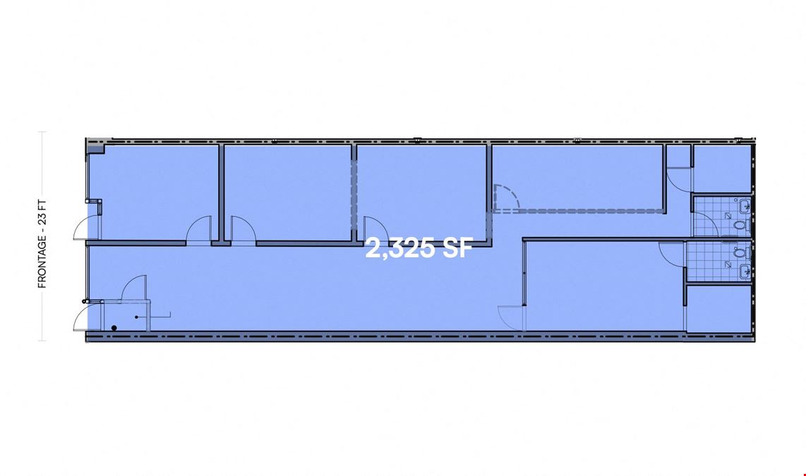 2,325 SF | 229 Empire Boulevard | Move-In Ready Retail Space with 23 FT of Frontage for Lease