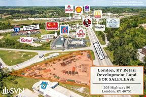 London, KY Retail Development Land For Sale or Lease