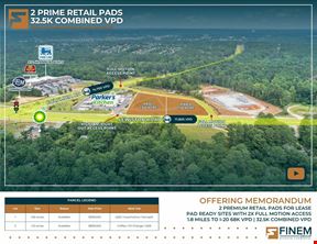 2 Pad Sites | Anchored by Food Lion | 2X Full Motion