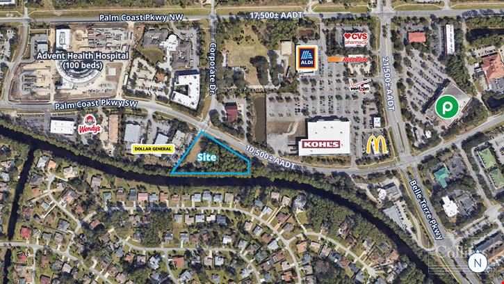 For Sale or Lease | 2.43± AC Parcel on Palm Coast Pkwy