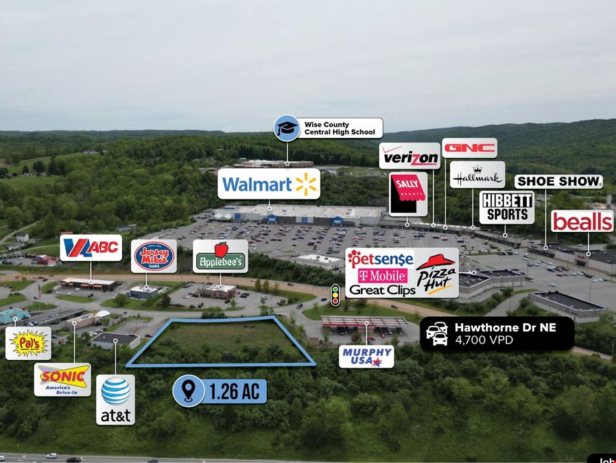 $1 Auction – 1.26 AC Walmart Outparcel